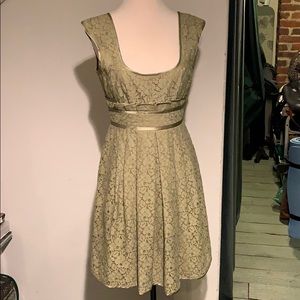 Nanette Lepore sage green lace dress